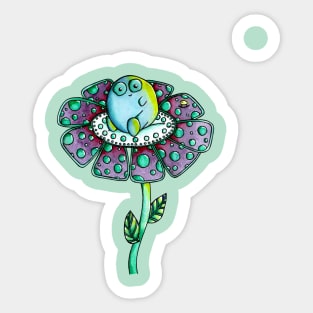 Flower Monster Sticker